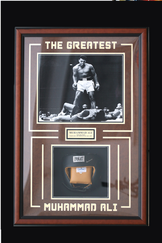 MUHAMMAD ALI - Hand Signed Protective Headgear